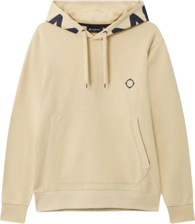 Ma.strum Logo Hoodie Ecru mas4519 m021 Beige Heren
