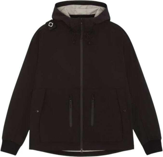 Ma.strum Jas softshell hooded jacket m000 Zwart Heren