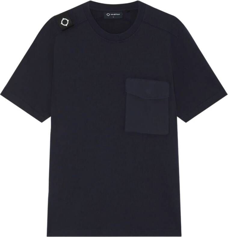 Ma.strum T-Shirts Blauw Heren