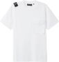 Ma.strum Cargo Pocket T-shirt White Heren - Thumbnail 1