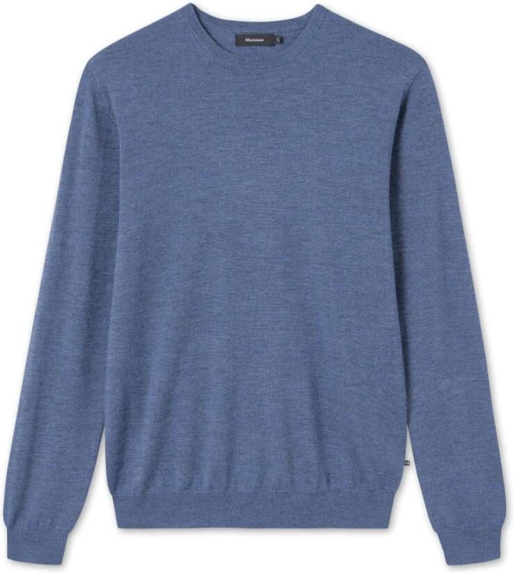 Matinique Ronde hals gekweek Blauw Heren