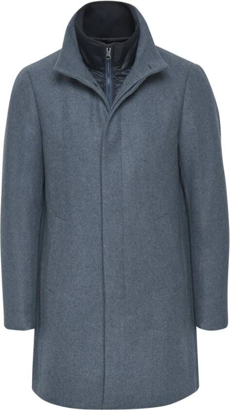 Matinique Stijlvolle Mantel Blauw Heren