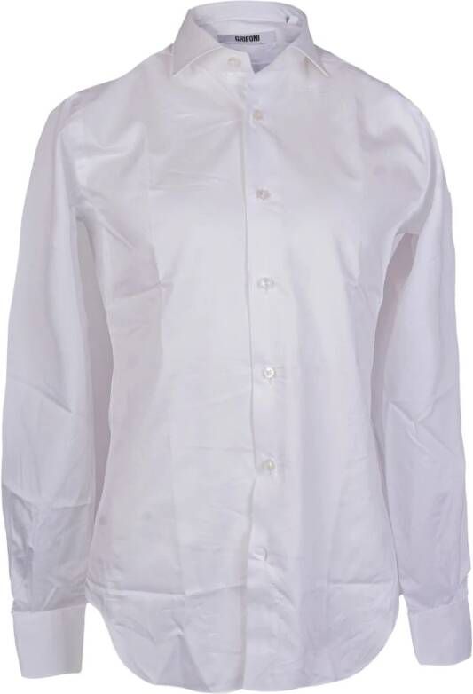 Mauro Grifoni Casual overhemd White Heren