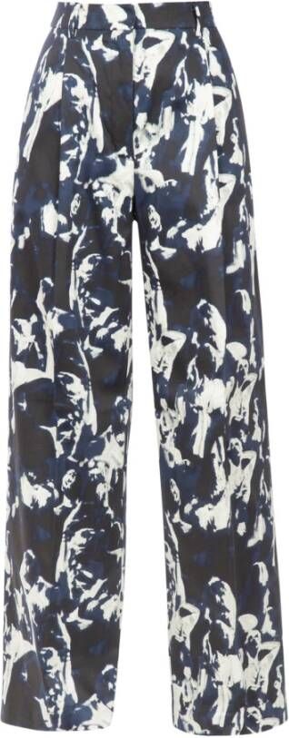 Mauro Grifoni Leather Trousers Zwart Dames