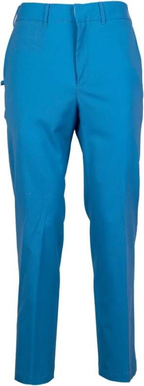 Mauro Grifoni Straight Trousers Blauw Heren