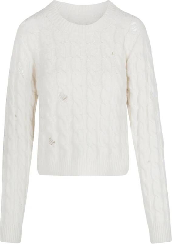 Mauro Grifoni Round-neck Knitwear White Dames