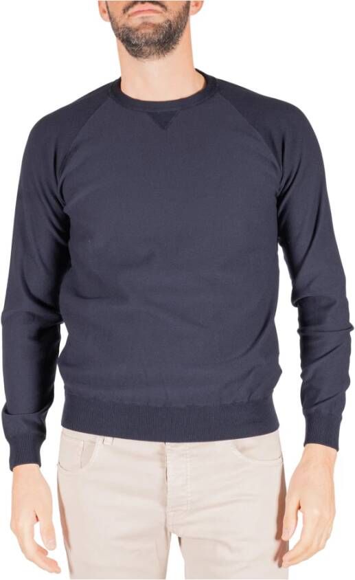 Mauro Grifoni shirt licht sweatshirt Blauw Heren
