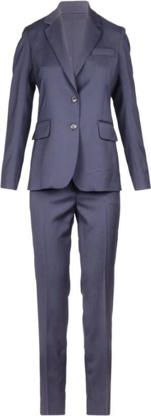 Mauro Grifoni Single Breasted Suits Blauw Dames