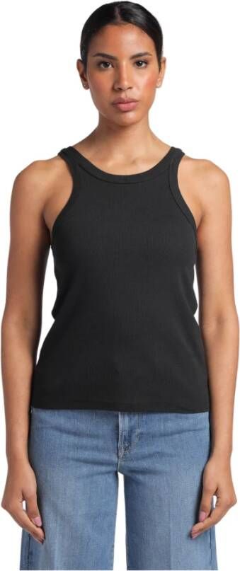 Mauro Grifoni Sleeveless Tops Zwart Dames