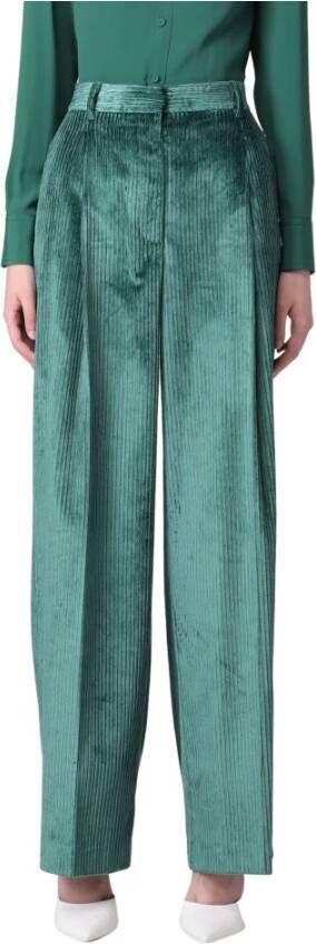 Mauro Grifoni Straight Trousers Groen Dames