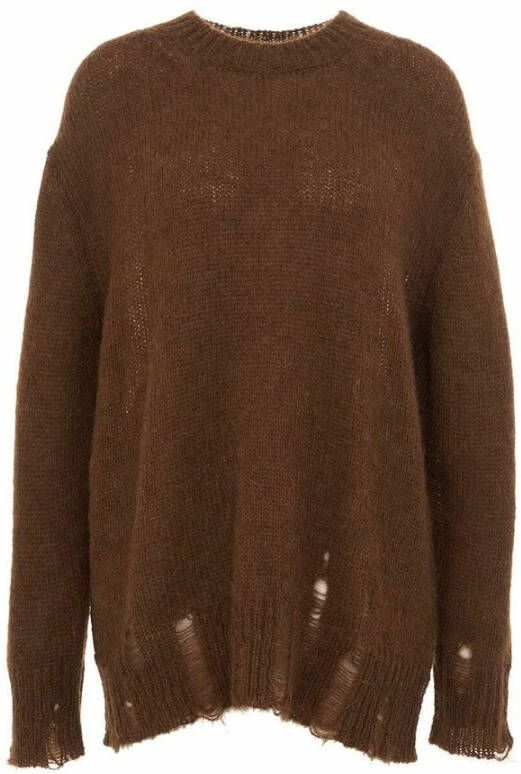 Mauro Grifoni Women& Clothing Knitwear Gn2110053 68 22 Bruin Dames