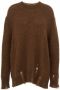 Mauro Grifoni Women& Clothing Knitwear Gn2110053 68 22 Bruin Dames - Thumbnail 4