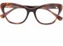 Max Mara Bruine Butterfly Optische Monturen Brown Dames - Thumbnail 1
