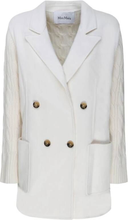 Max Mara Beige Wol Dalida Jas Beige Dames