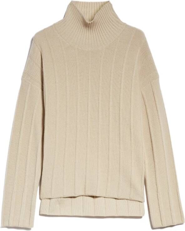 Max Mara Beira Turtleneck Sweater Beige Dames