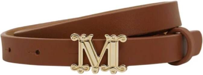 Max Mara Belt lederen bruin Dames