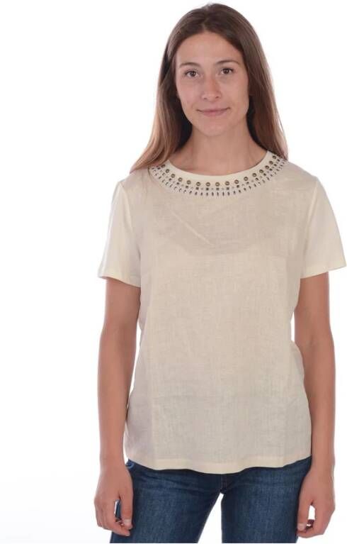 Max Mara Bianco T-Shirt 59411291600 White Dames