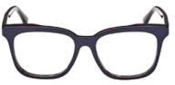 Max Mara Blauw Dames Optisch Montuur Stijlvol en Trendy Blauw Dames