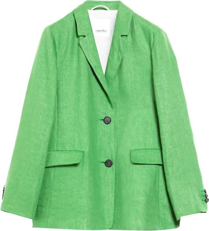 Max Mara Blazerjas Groen Dames