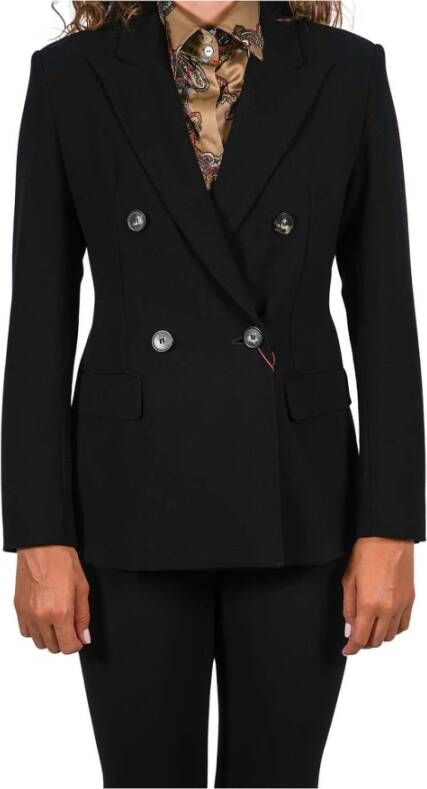 Max Mara Blazers met dubbele rijen Zwart Dames