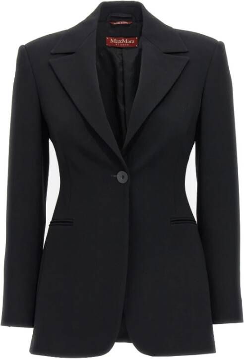 Max Mara Ethel Dames Blazer Tijdloze Elegantie Zwart Dames