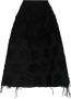 SPORTMAX Zwarte bloemen jacquard midi rok Black Dames - Thumbnail 1