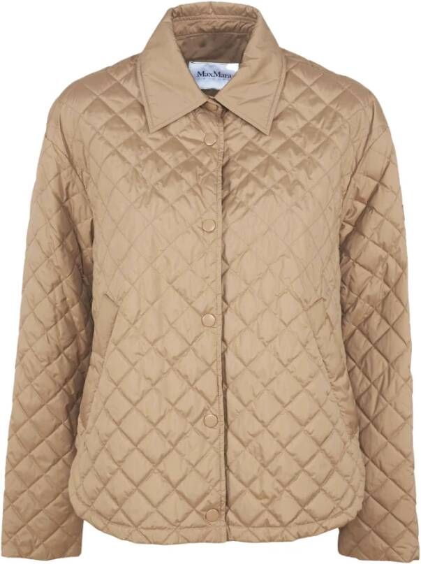 Max Mara Bomber Jackets Beige Dames