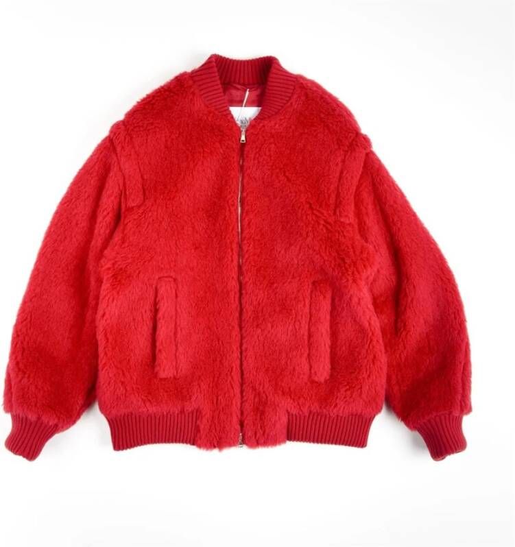 Max Mara Bomber Jackets Rood Dames