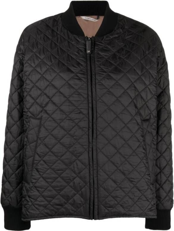 Max Mara Bomber Jackets Zwart Dames