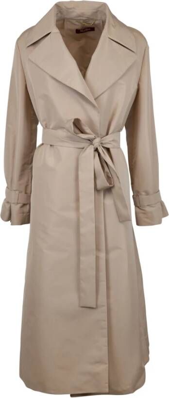 Max Mara Studio Belted Coats Pink Dames