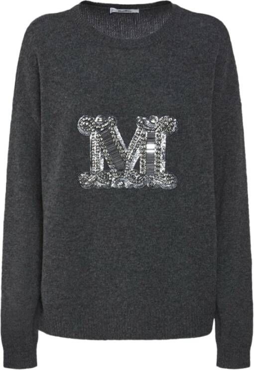 Max Mara Comfortabele gebreide truien voor moderne vrouwen Grijs Dames