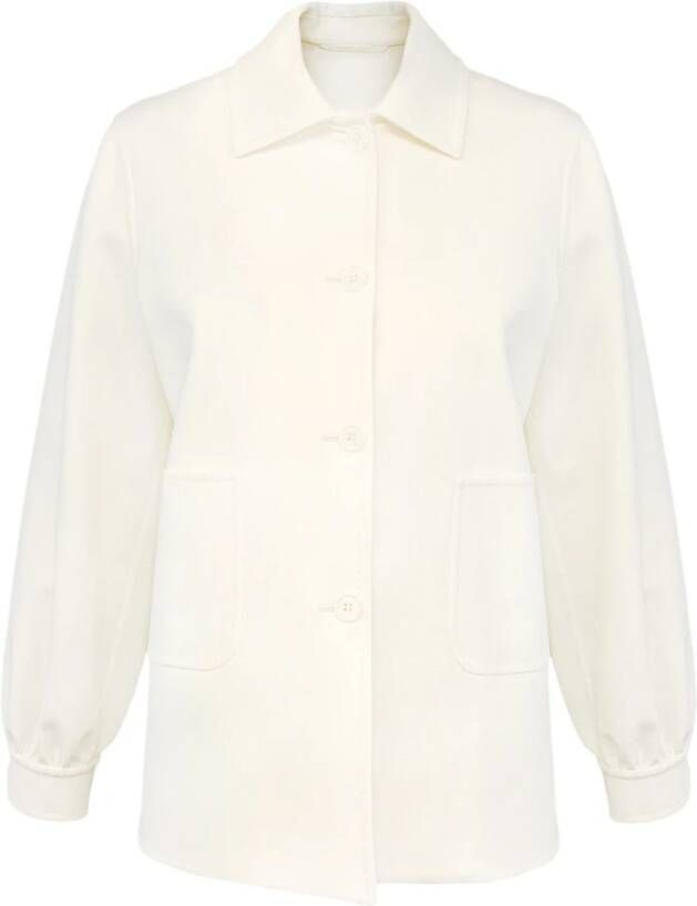 Max Mara Crème Farsa Jas Beige Dames