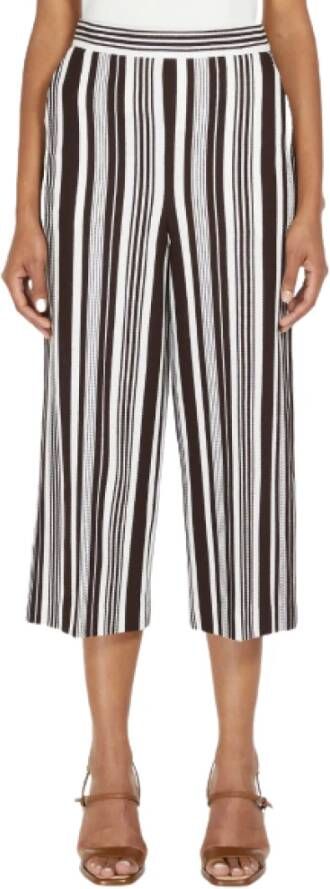 Max Mara Cropped Trousers Bruin Dames