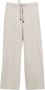 Max Mara Floria Wolflanel Elastische Taille Broek Beige Dames - Thumbnail 1