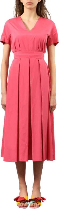 Max Mara Dag Midi -jurk Roze Dames