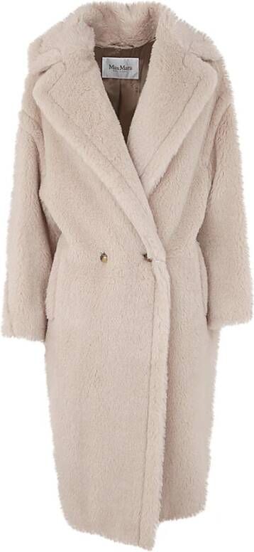 Max Mara Double-Breasted Coats Beige Dames