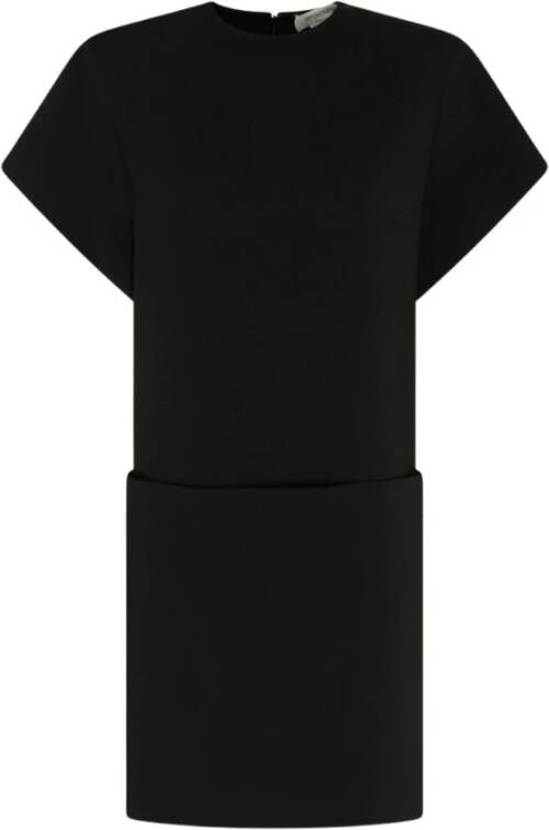 Max Mara Zwarte Mini Jurk Kimono Stijl Black Dames