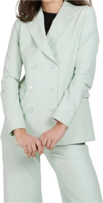 Max Mara Elegante Blazer Jas Groen Dames