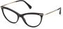 Max Mara Elegante Cat-Eye Optische Monturen Black Dames - Thumbnail 1