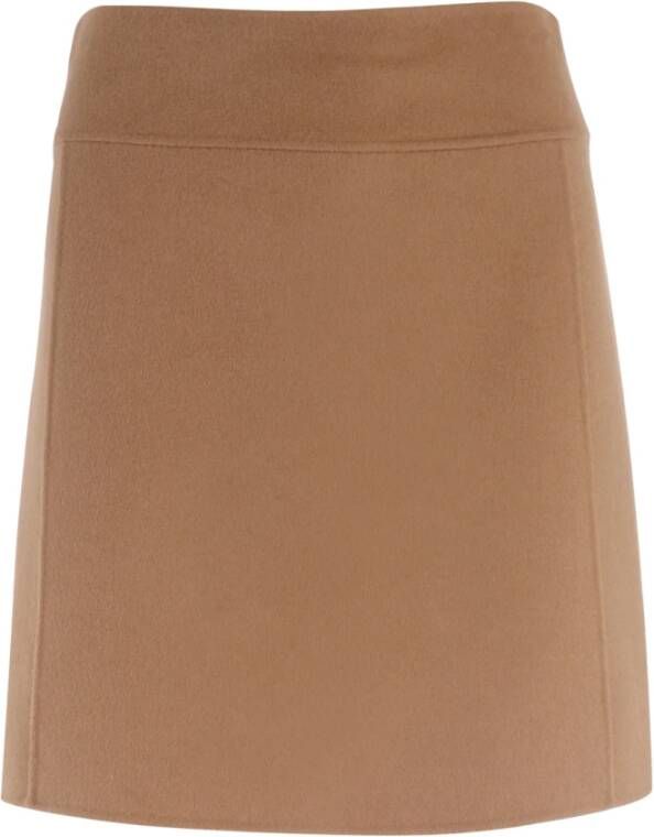 Max Mara Elegante Camel Mini Rok Bruin Dames