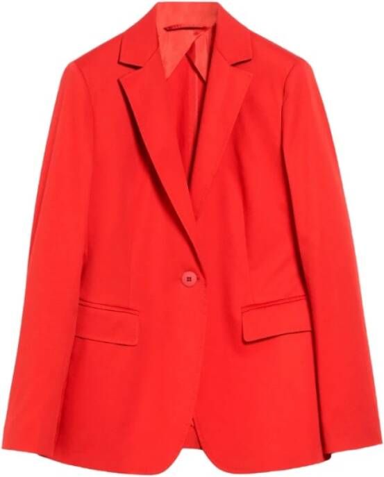 Max Mara Elegante Rode Blazer Jas Rood Dames