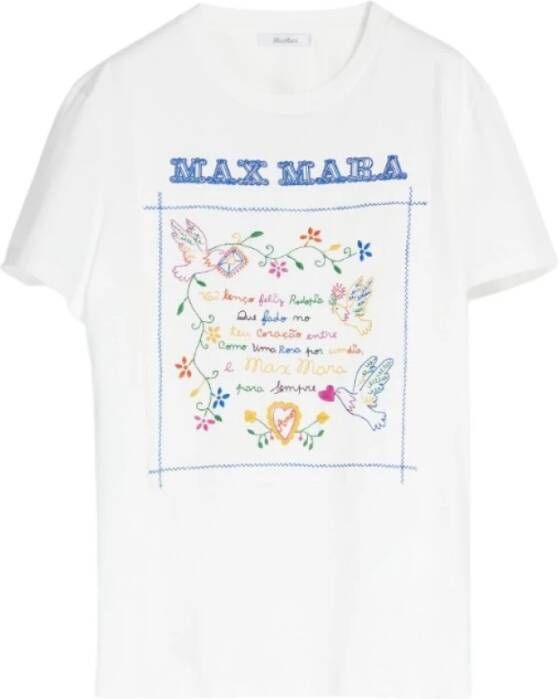 Max Mara Essentiële Dames T-Shirt White Dames