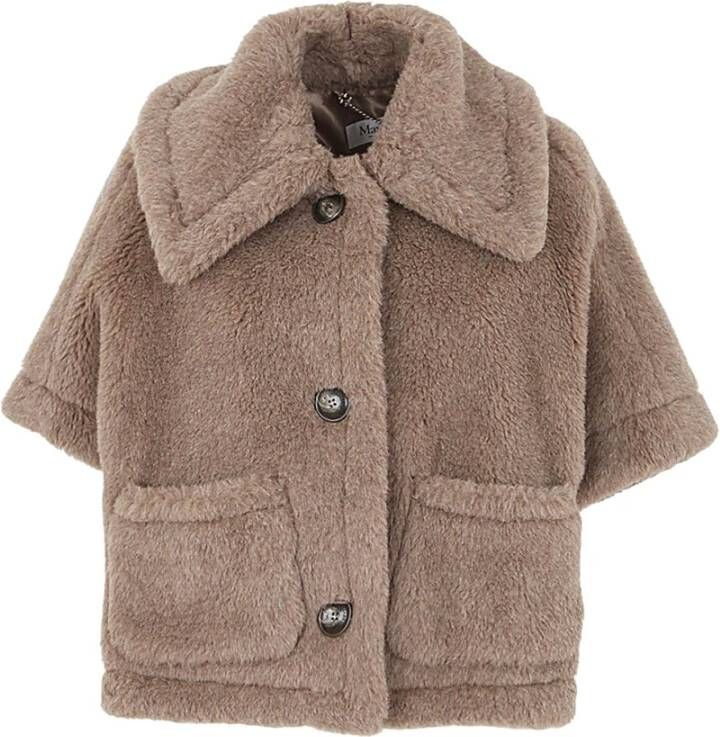 Max Mara Faux Fur & Shearling Jackets Beige Dames