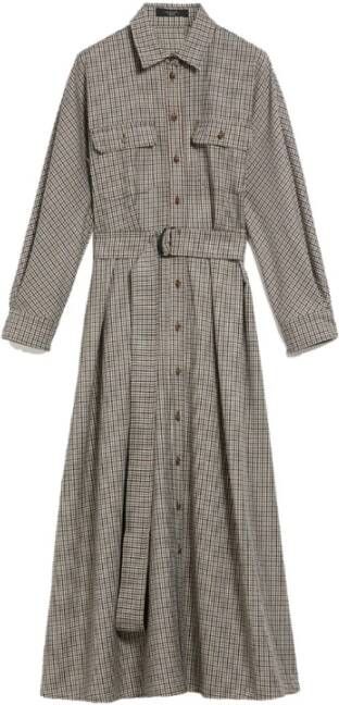 Max Mara Fischio Jurk Grijs Dames