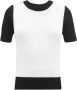 Max Mara Gestreepte katoenen trui met ronde hals White Dames - Thumbnail 1