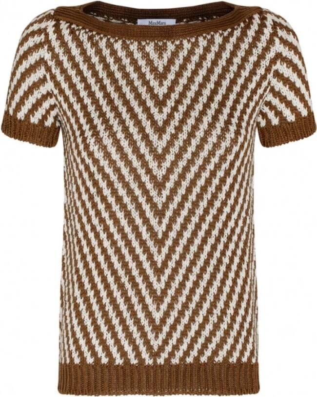 Max Mara Gestreepte trui Bruin Dames