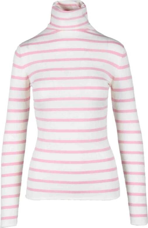 Max Mara Gezellige Roze Coltrui White Dames