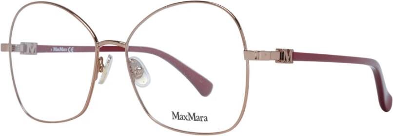 Max Mara Bronzen Butterfly Optische Monturen Stijlvol Elegant Brown Dames