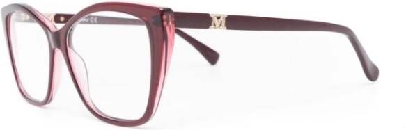 Max Mara Rode Optische Bril voor Dagelijks Gebruik Red Dames
