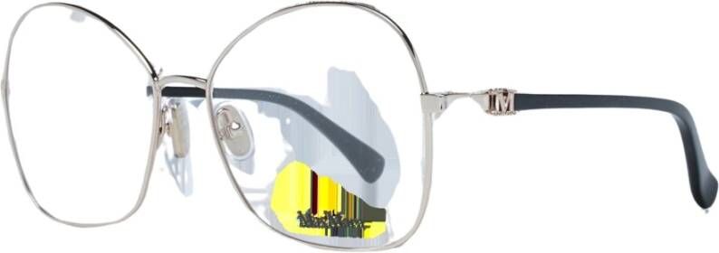 Max Mara Gouden Metalen Vlinder Optische Brillen voor Vrouwen Yellow Dames